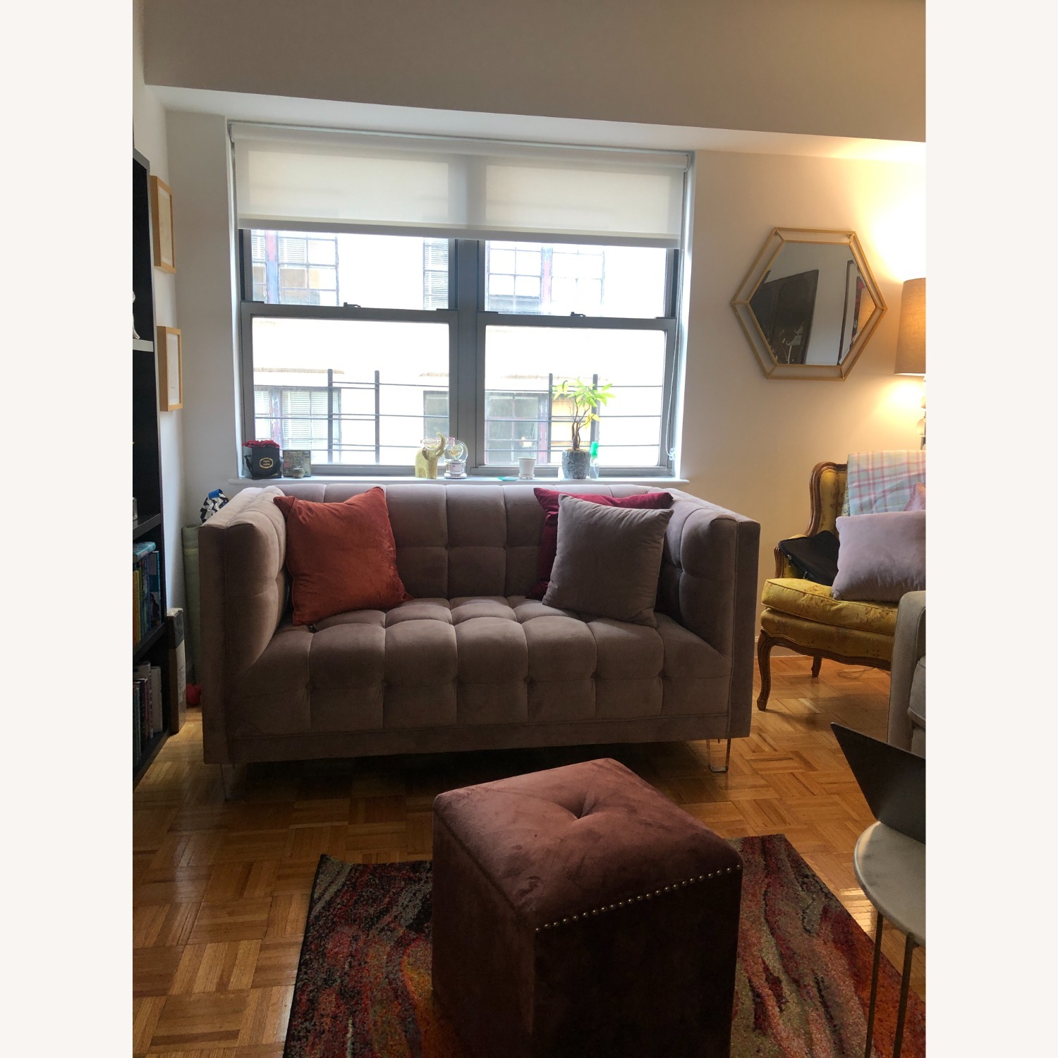 Rosdorf Park Rose Pink Velvet Loveseat  - image-5