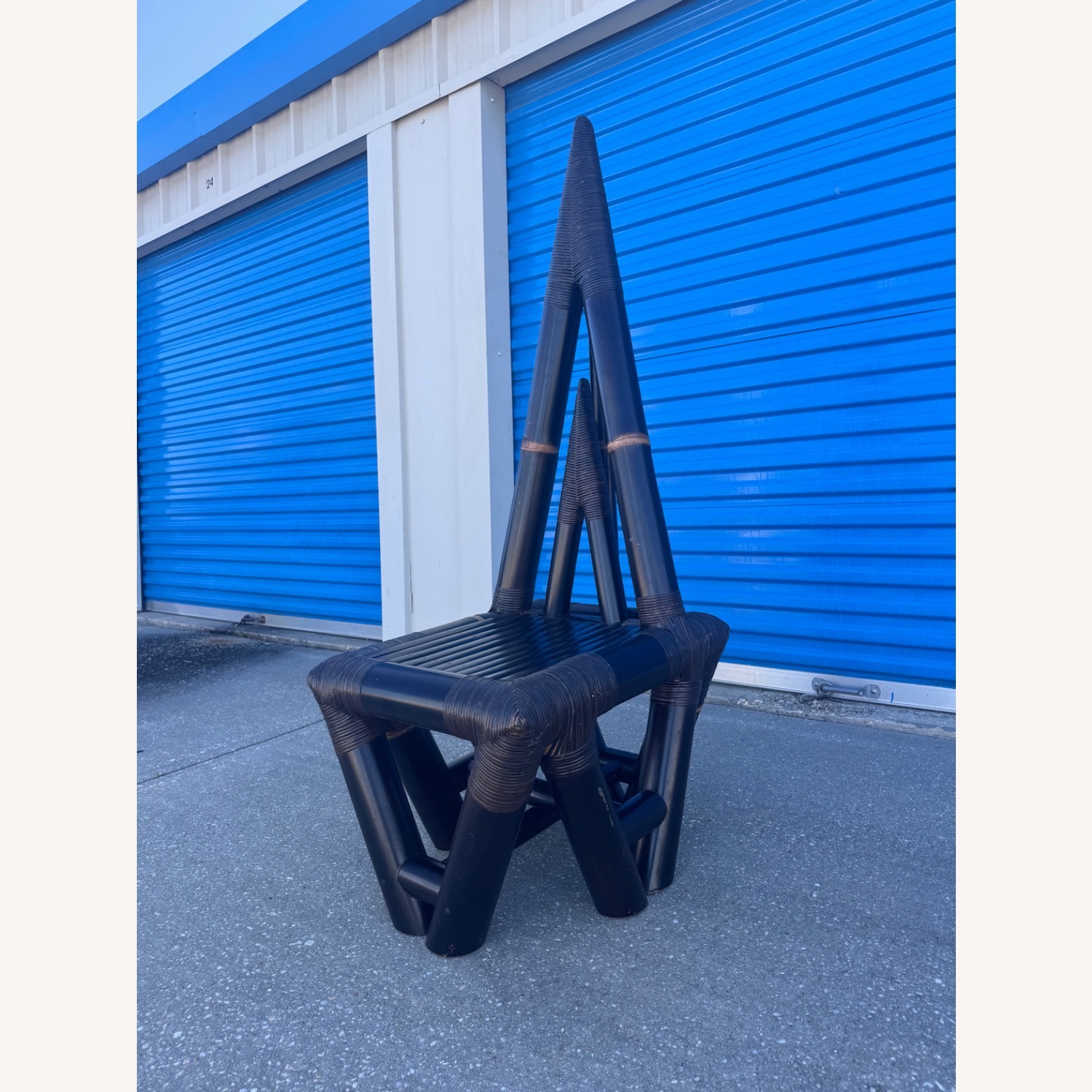 Vintage Bohemian Bamboo Chair  - image-2