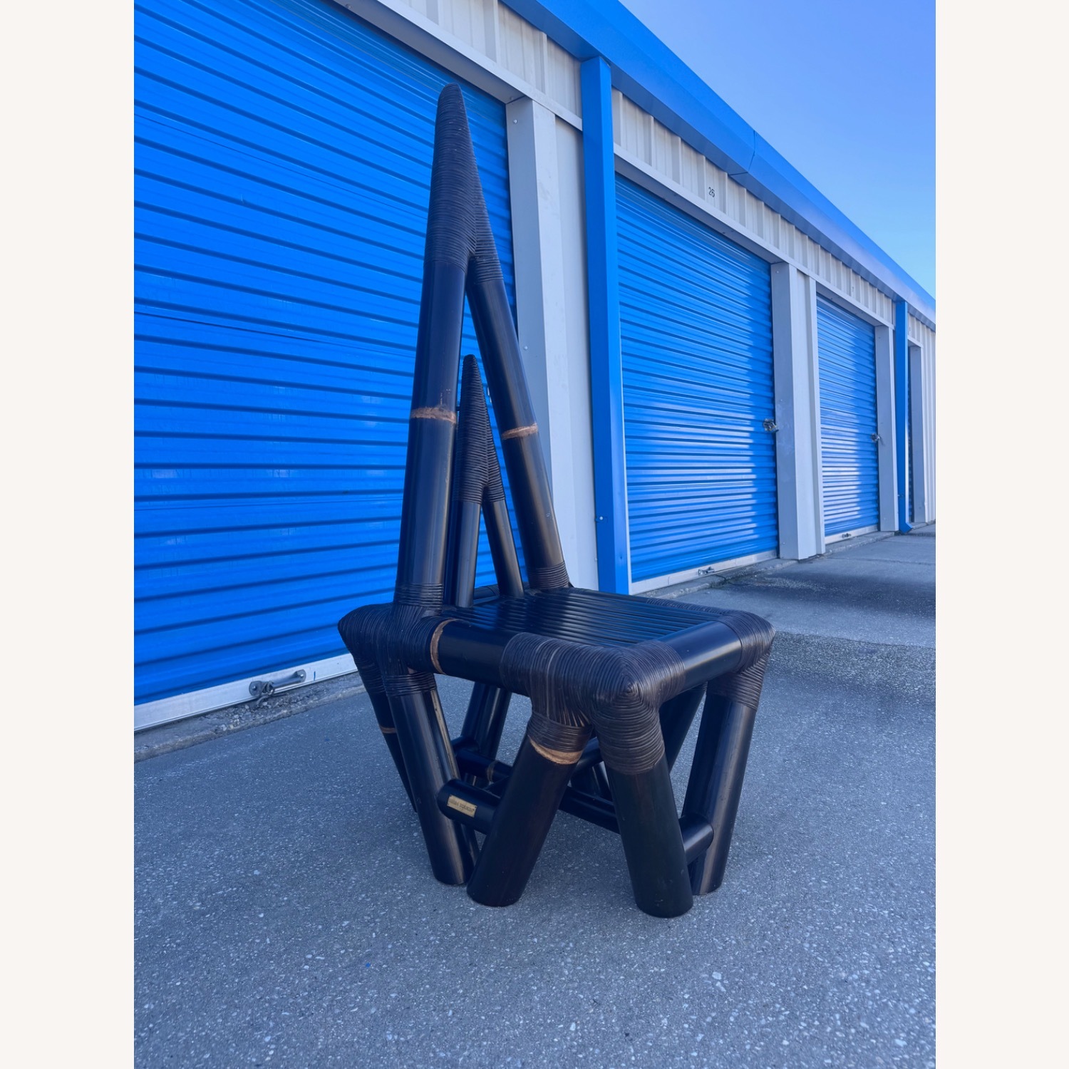 Vintage Bohemian Bamboo Chair  - image-1