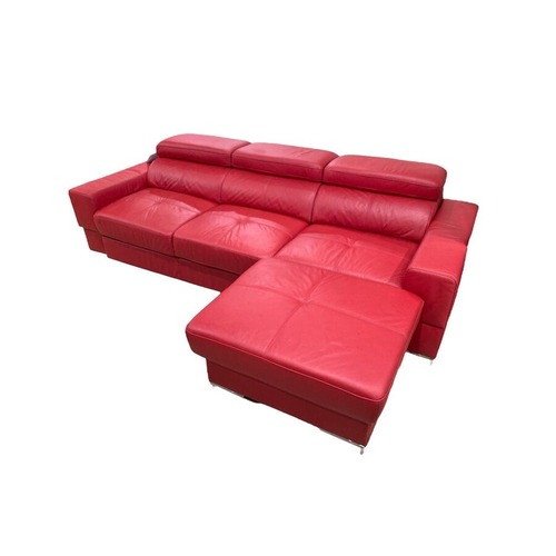 Used Bazalt Leather Sleeper & Storage Sectional for sale on AptDeco