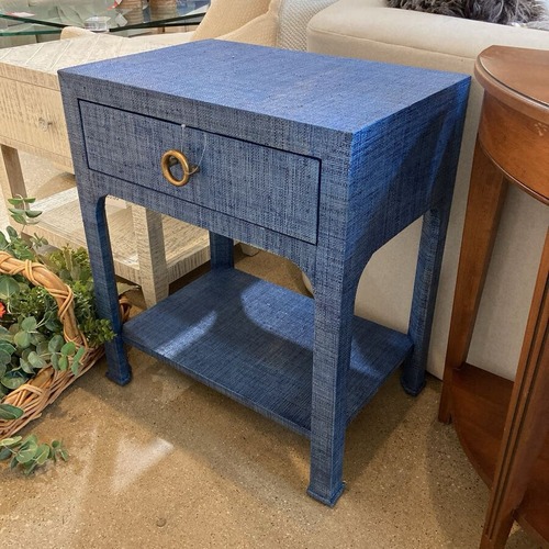 Used Chatham 1-Drawer Nightstand Blue for sale on AptDeco