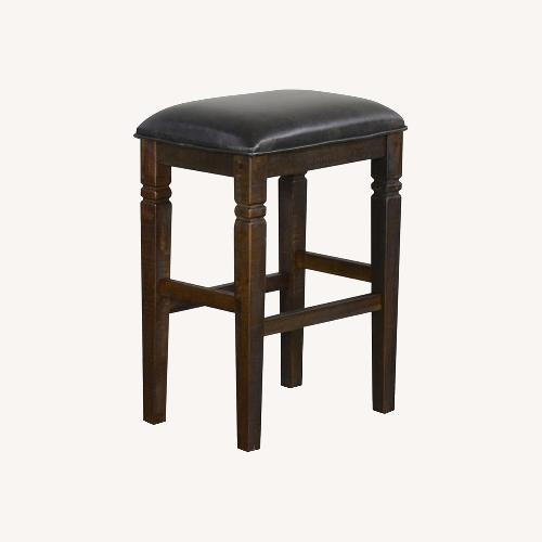 Used Mahogany Stools W Polyurethane Cushion for sale on AptDeco