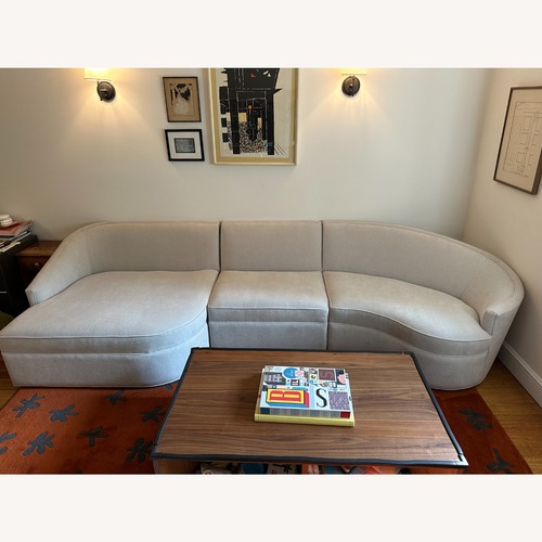 Used ABC Carpet and Home Downy White Elise Sectional for sale on AptDeco