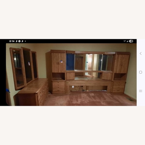Used Wood Dresser Mirror Set for sale on AptDeco