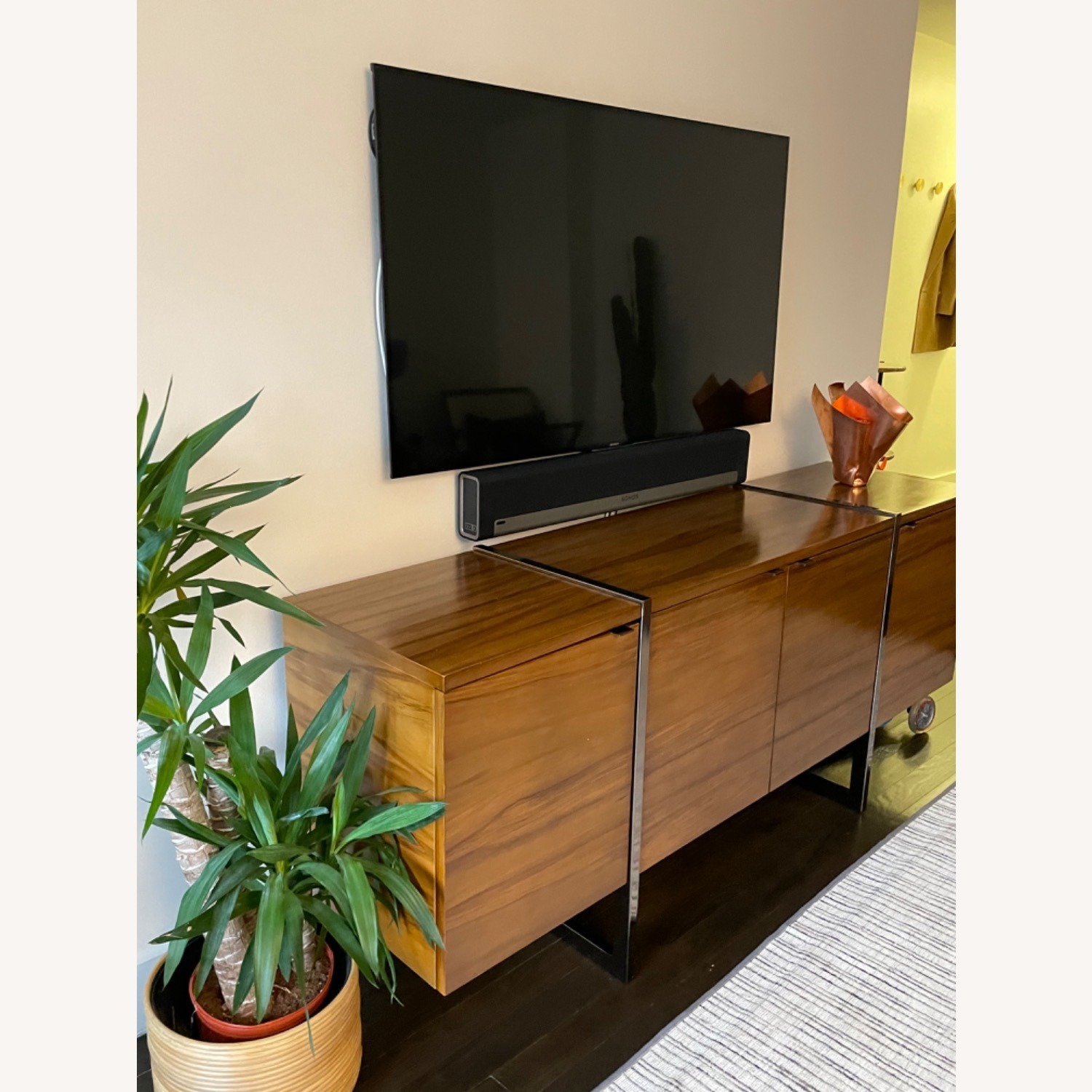 Natural Walnut Credenza - image-1