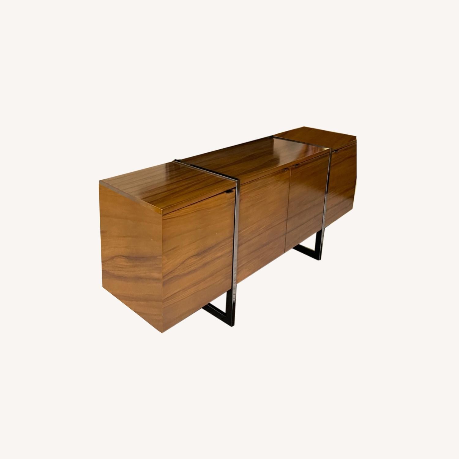 Natural Walnut Credenza - image-7