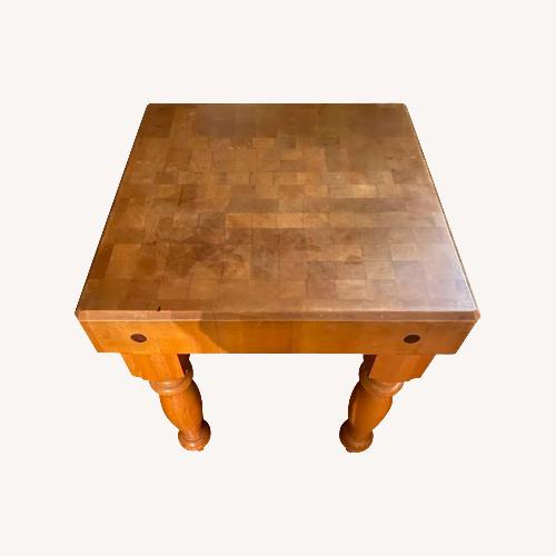 Used Vintage Butcher Block Stand for sale on AptDeco