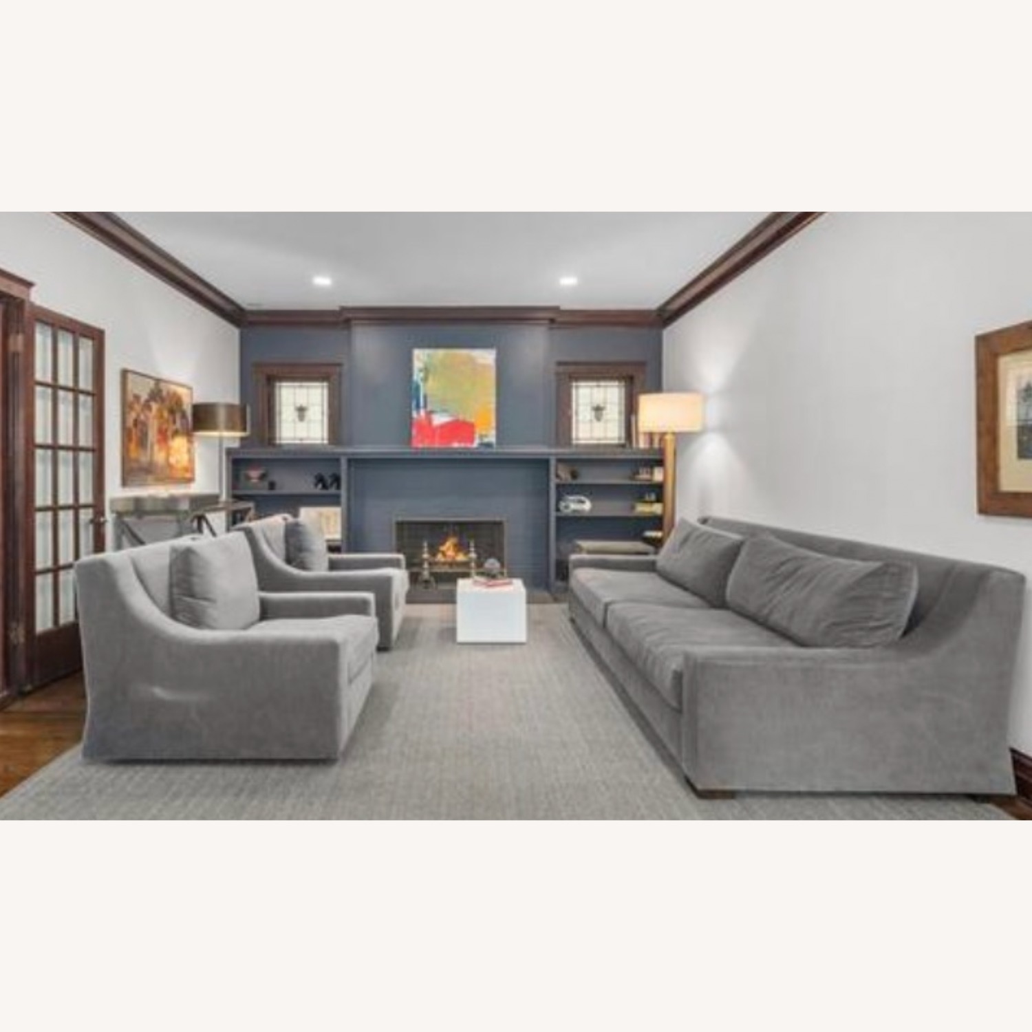 Restoration Hardware Parisian Classic Slope Arm Sofa - image-1