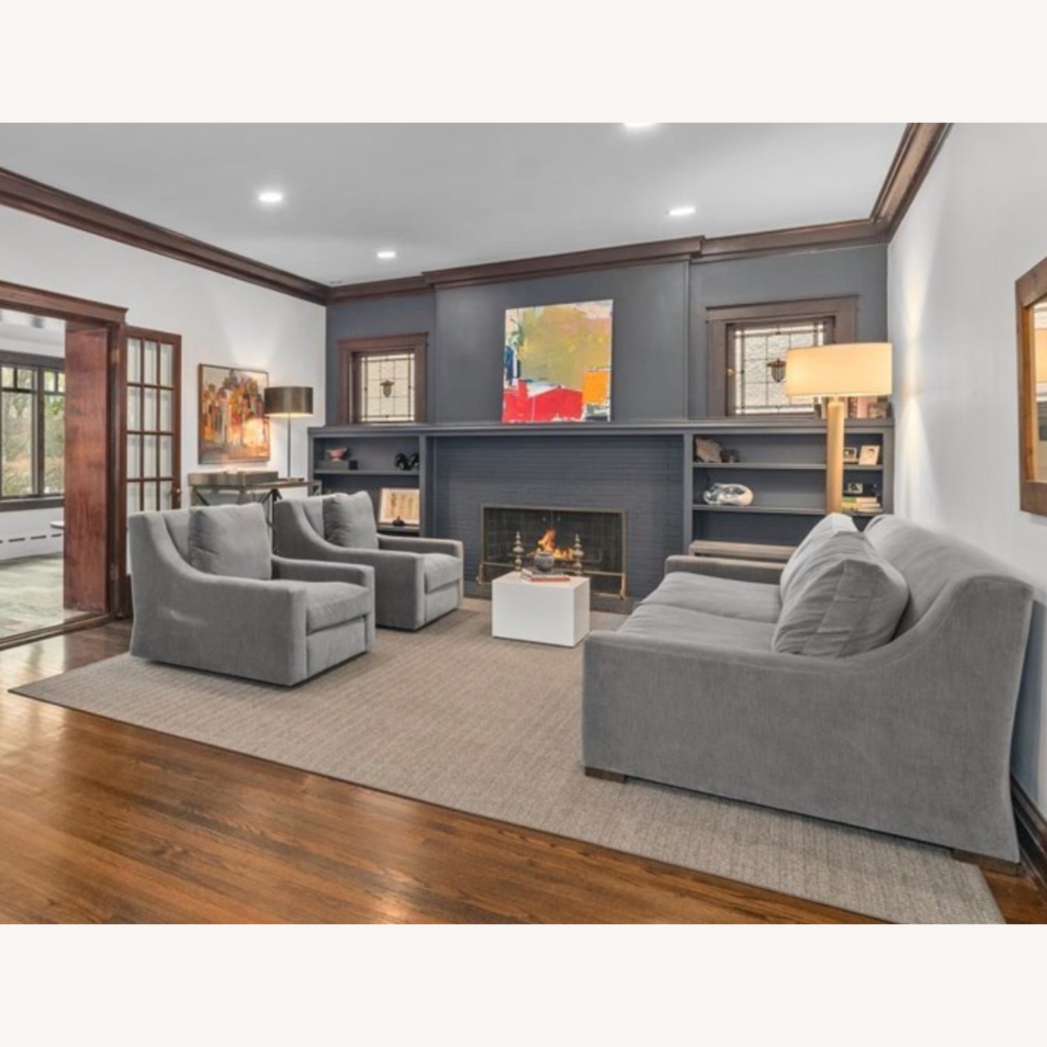 Restoration Hardware Parisian Classic Slope Arm Sofa - image-2