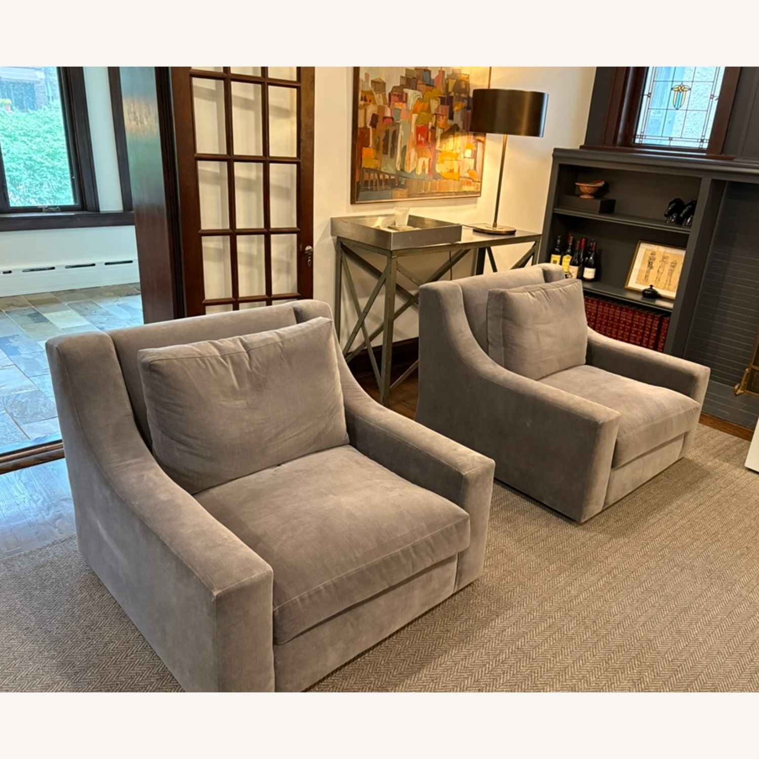 Restoration Hardware Parisian Classic Slope Arm Chairs - image-3