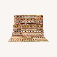 1930S Turkish Nomadic Flat-Weave In Olive Khaki