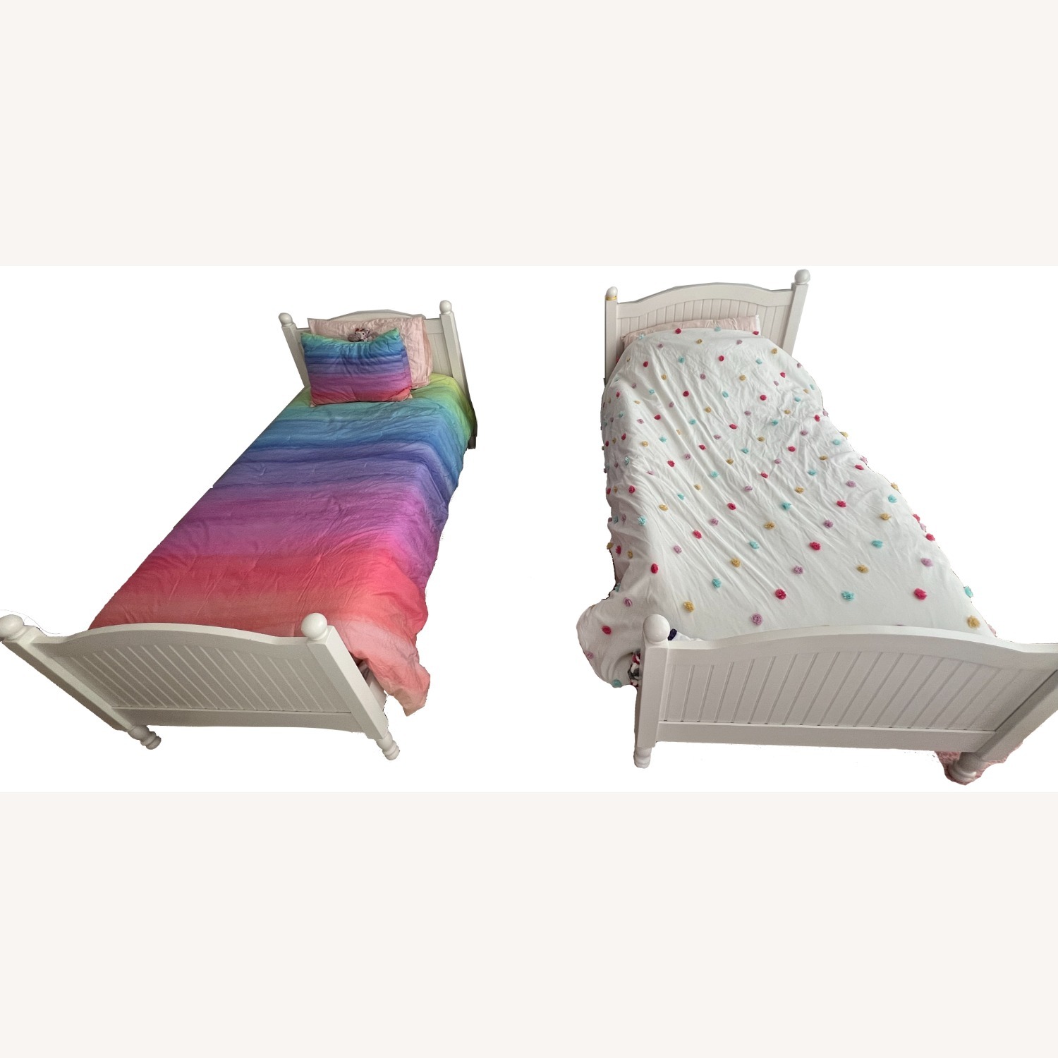 Pottery Barn Kids Catalina Bed, Twin, Simply White - image-1