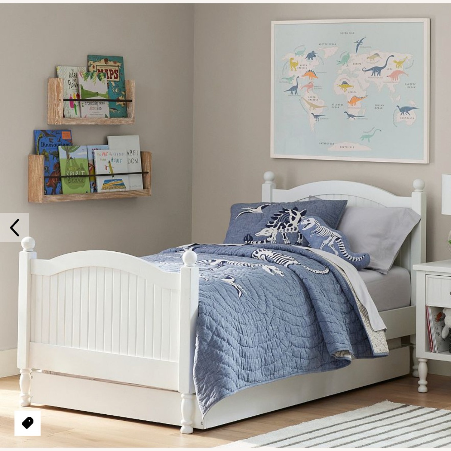 Pottery Barn Kids Catalina Bed, Twin, Simply White - image-7