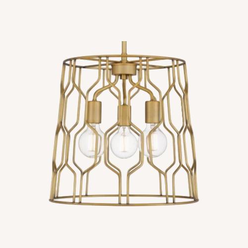 Used Rellie Brass Chandelier for sale on AptDeco