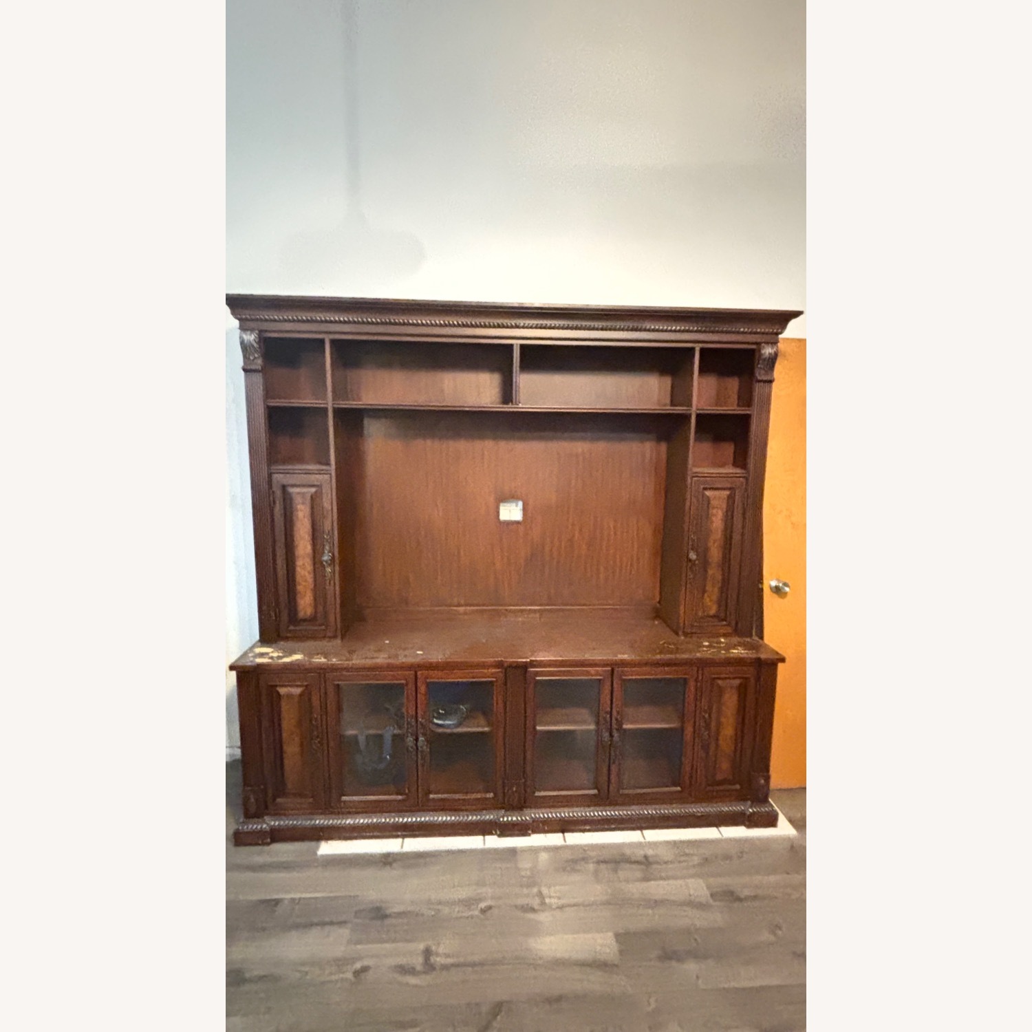 Antique Entertainment Stand - image-1