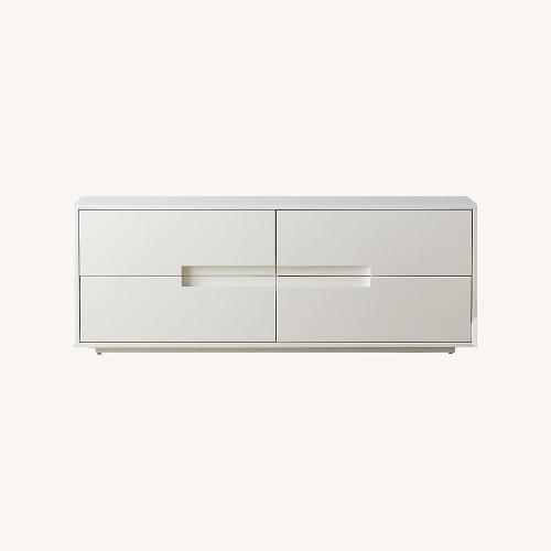 Used CB2  White Glossy Latitude Low Dresser for sale on AptDeco
