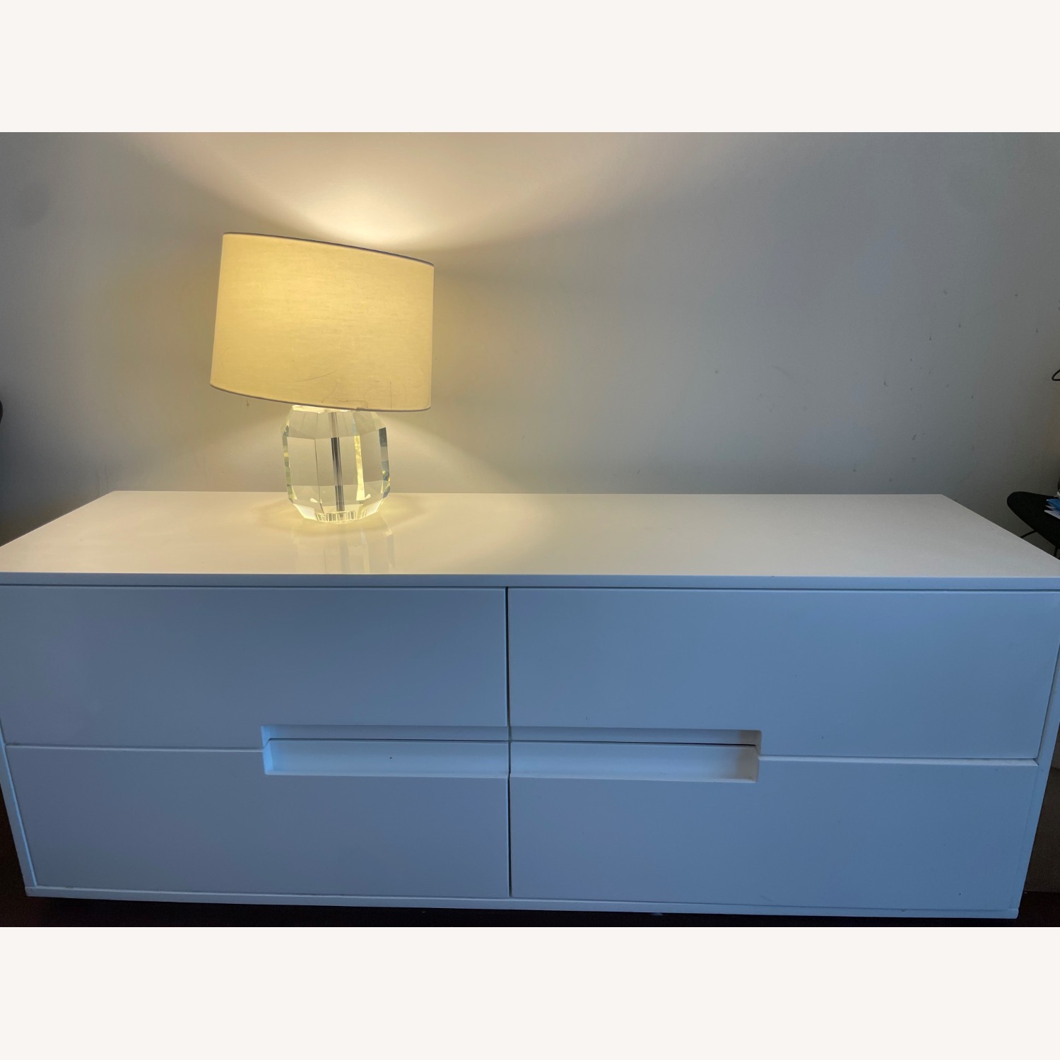 CB2  White Glossy Latitude Low Dresser - image-4
