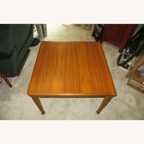 Used Solid Teak Square Side Table for sale on AptDeco