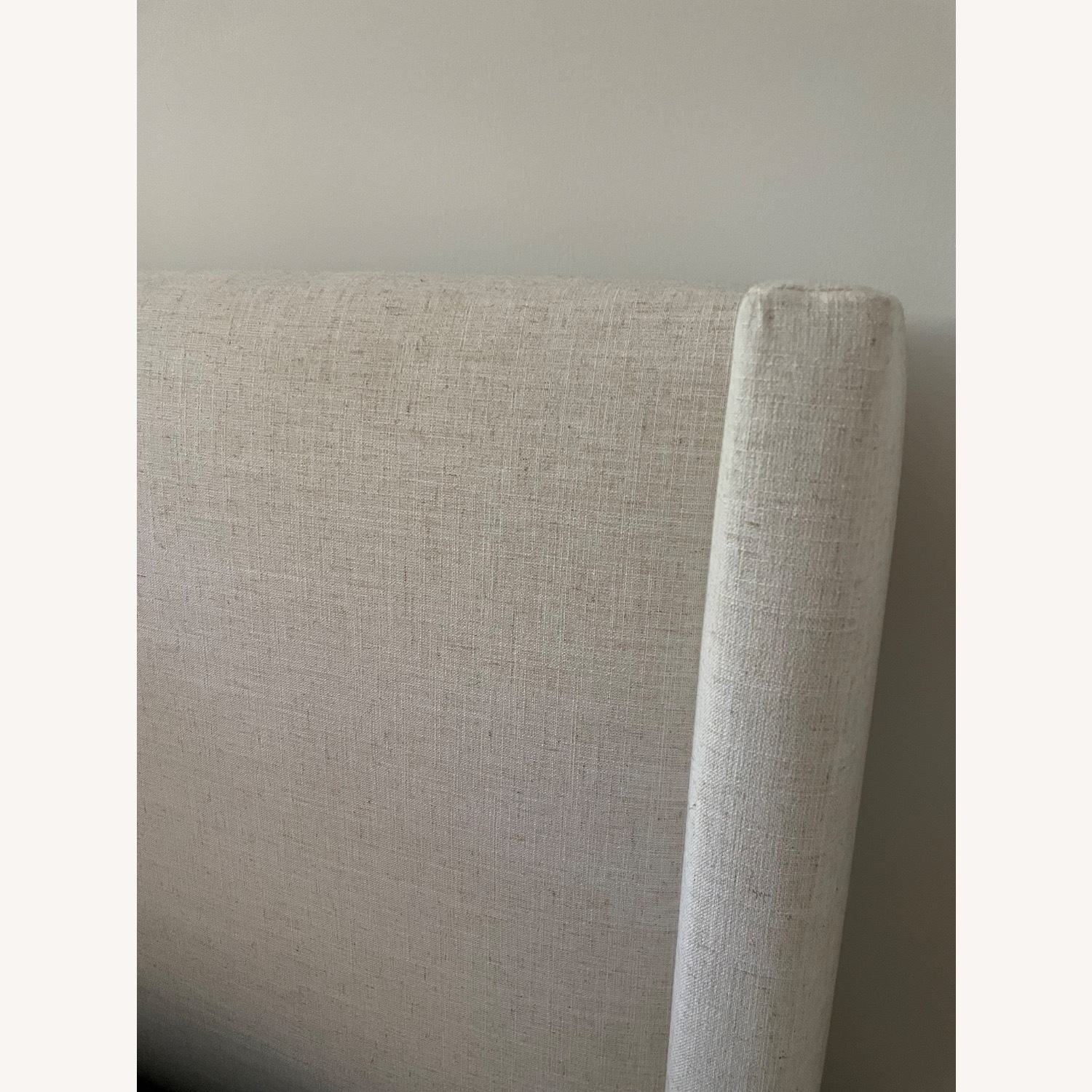 Hanson Cream Linen Wingback Bed - image-3
