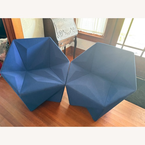 Used  Blue Moroso Gemma Chair Set for sale on AptDeco