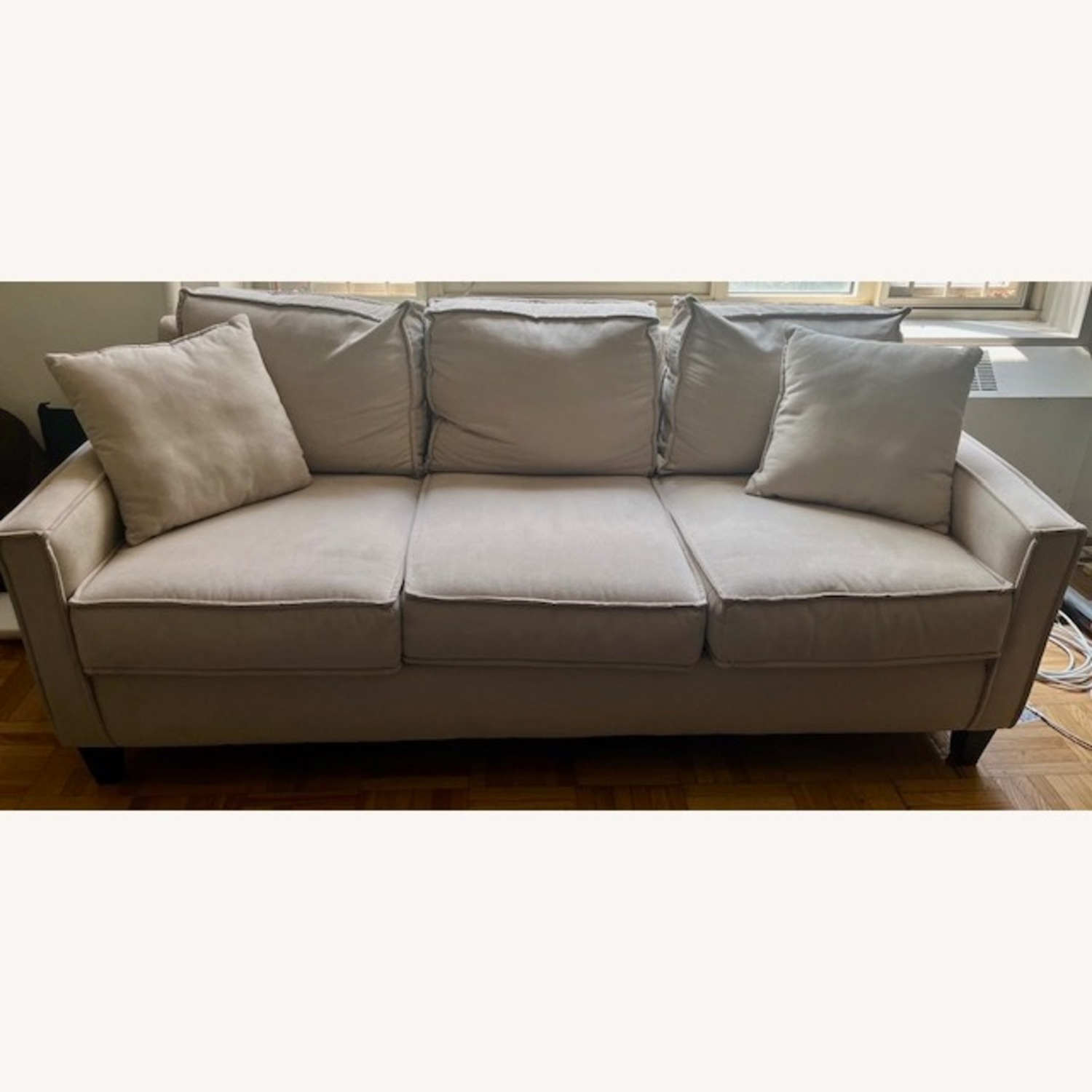 Bob's Beige Fabric 3-seat Sofa - image-2