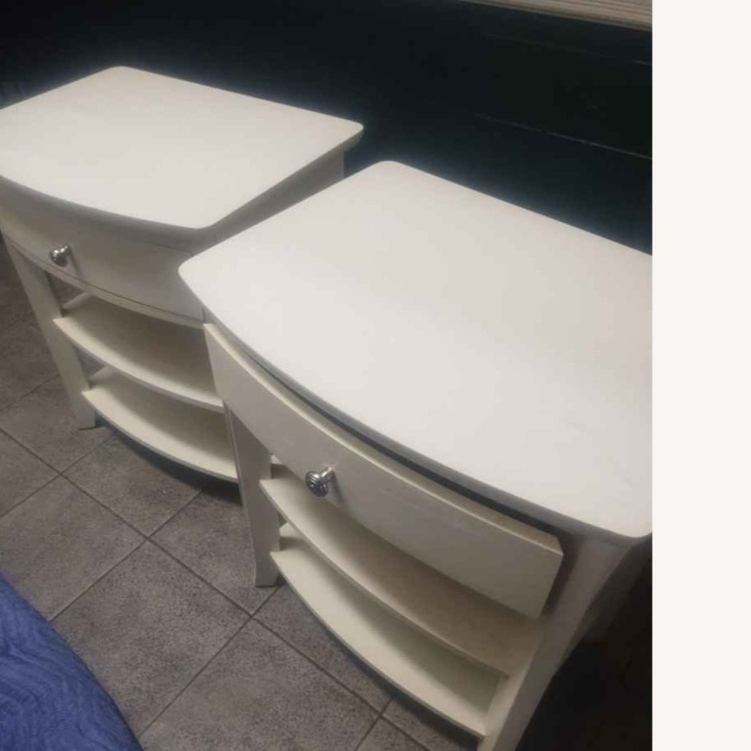 Pottery Barn Chloe Nightstand in White - image-6