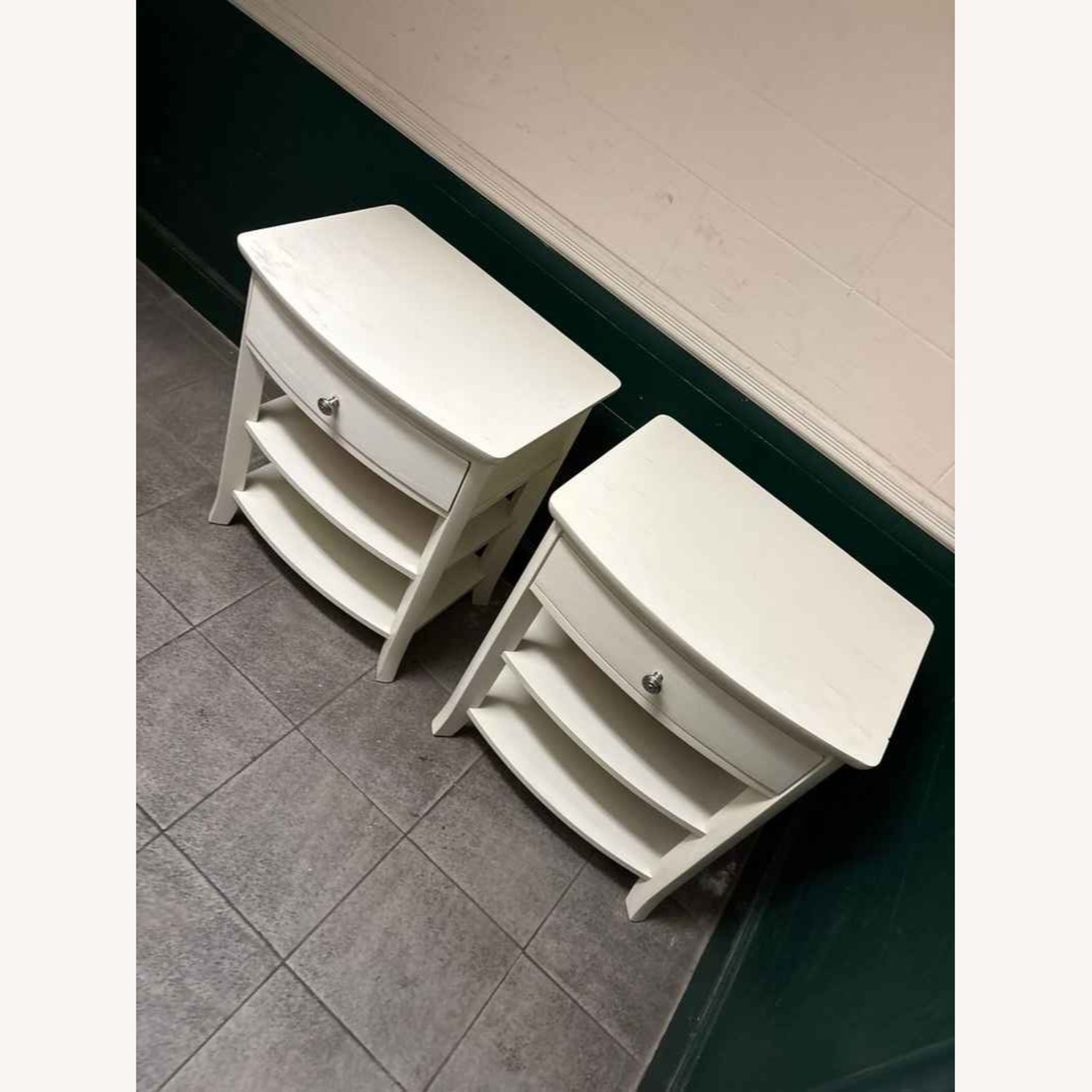 Pottery Barn Chloe Nightstand in White - image-5