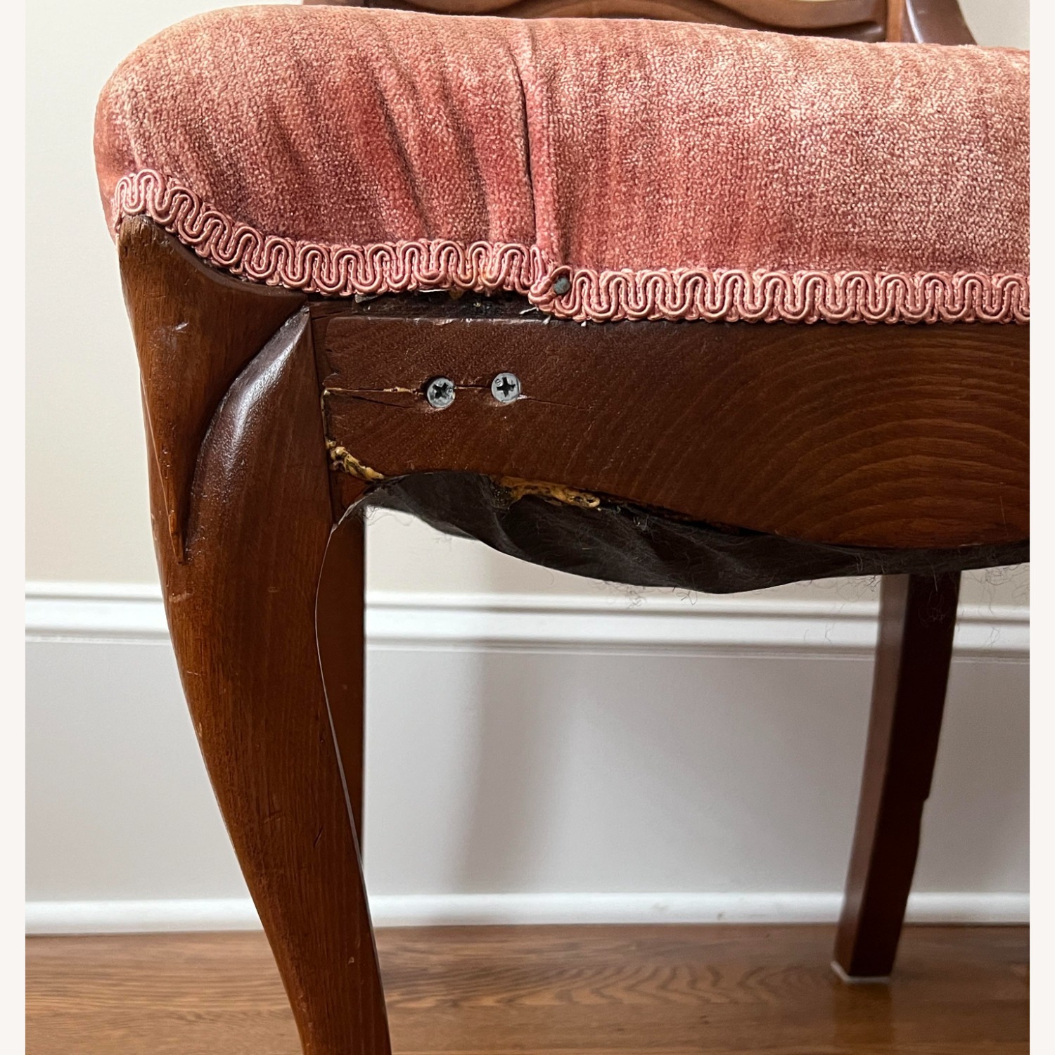 Set of 4 Pink Vintage Dining Chairs  - image-3