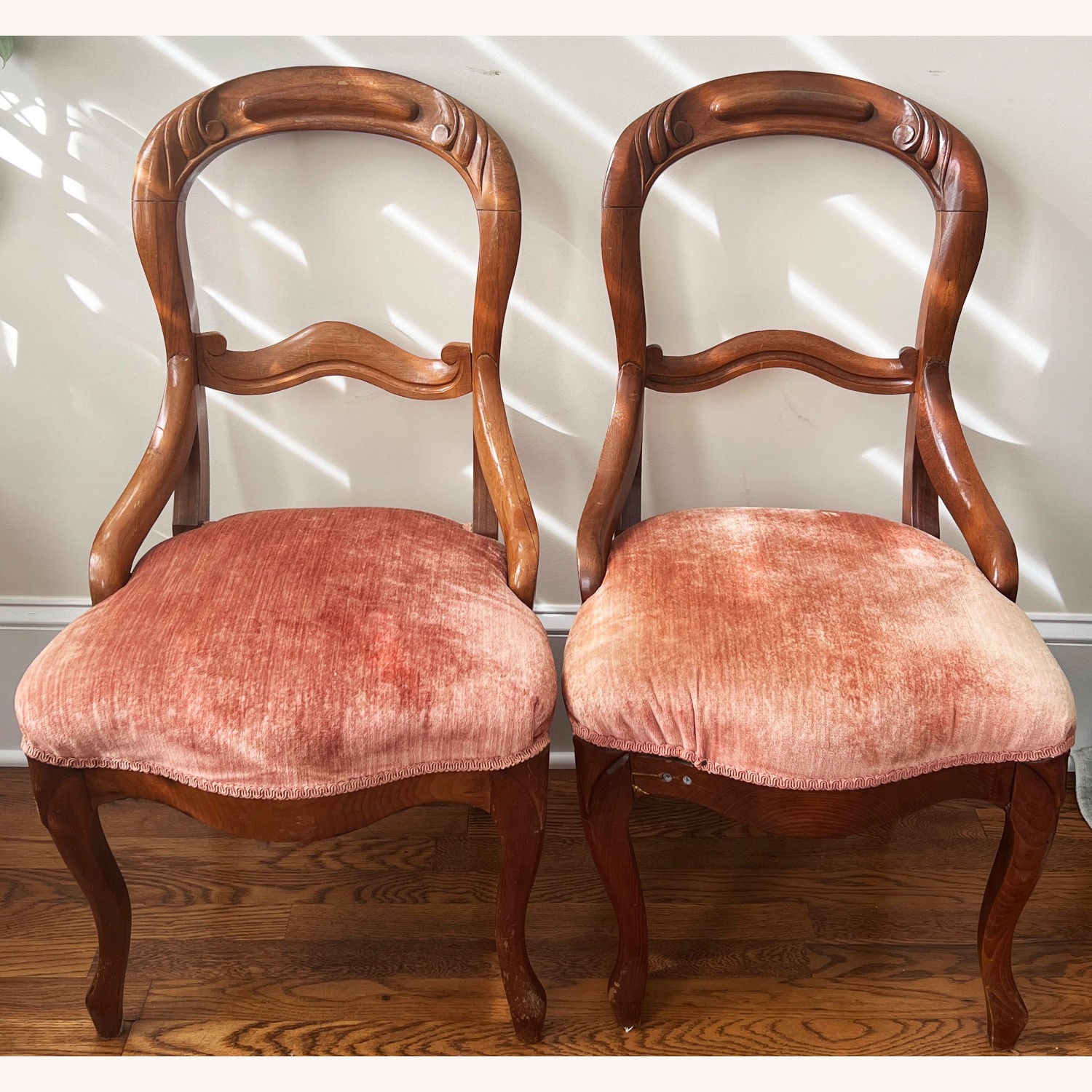 Set of 4 Pink Vintage Dining Chairs  - image-6