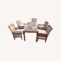 Forest Gate Arvada Acacia Wood Dining Set