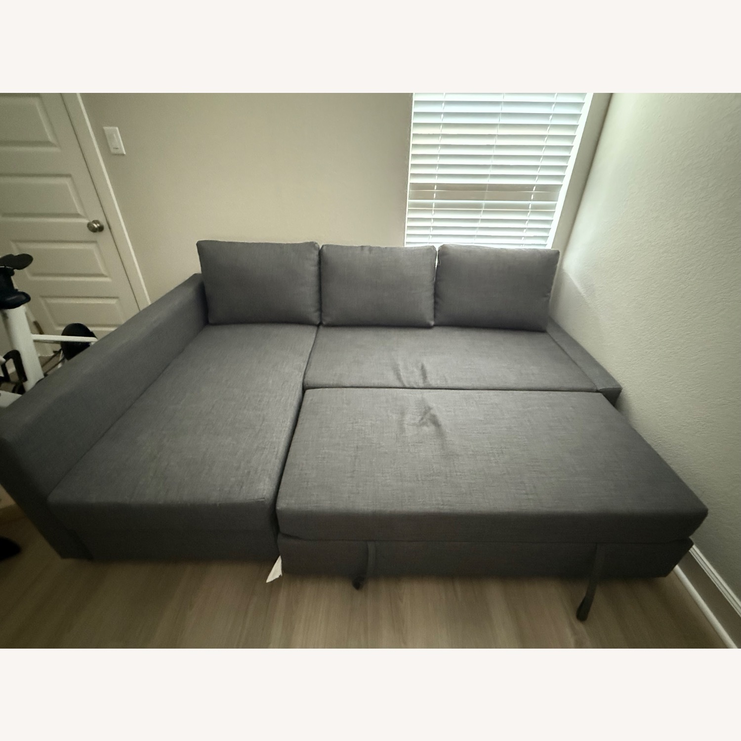 IKEA Pullout Couch with Storage - image-1