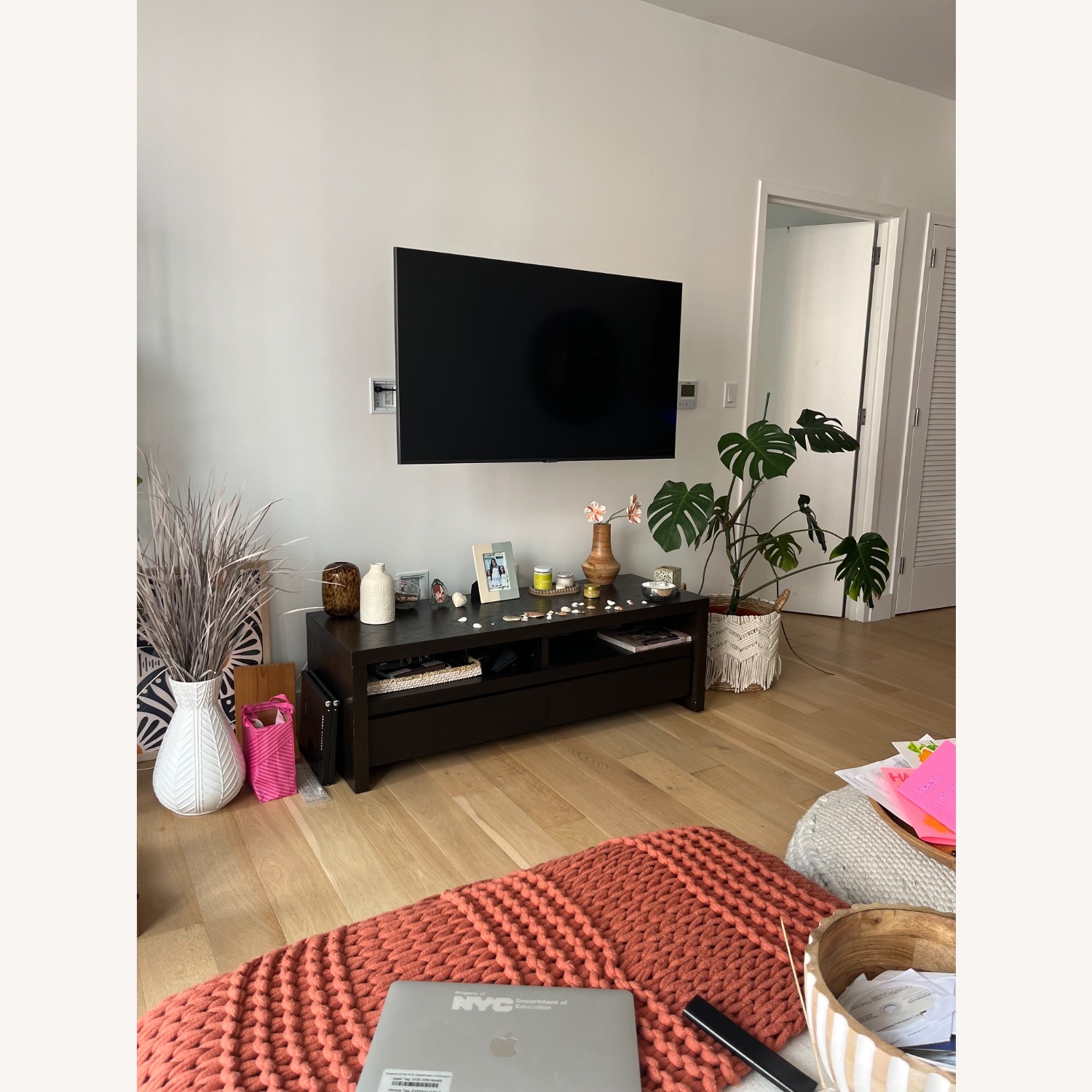 West Elm Dark Brown Media Stand  - image-1