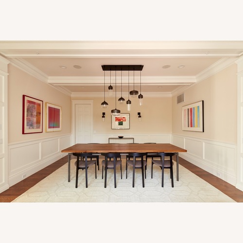 Used Hennepin Made 7 Parallel Pendant Chandelier  for sale on AptDeco