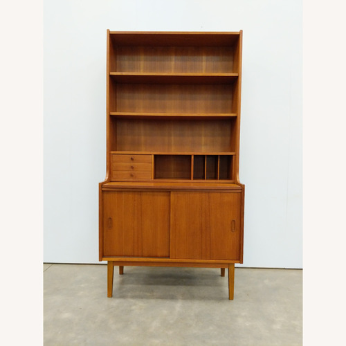 Used Vintage Danish Modern Teak Secretary / Bookshelf for sale on AptDeco
