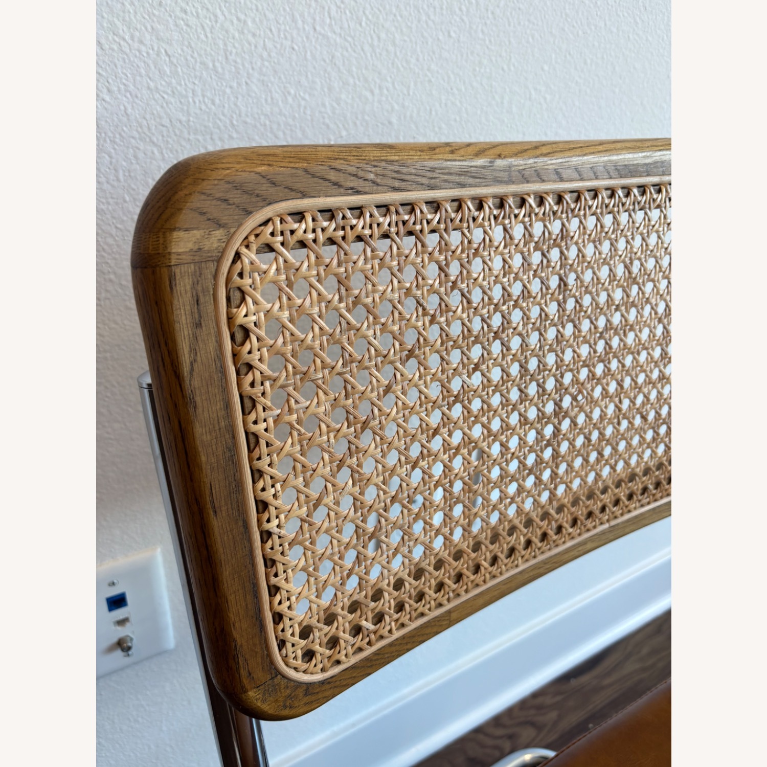 Rattan Dining Chairs with Metal Accents - image-8