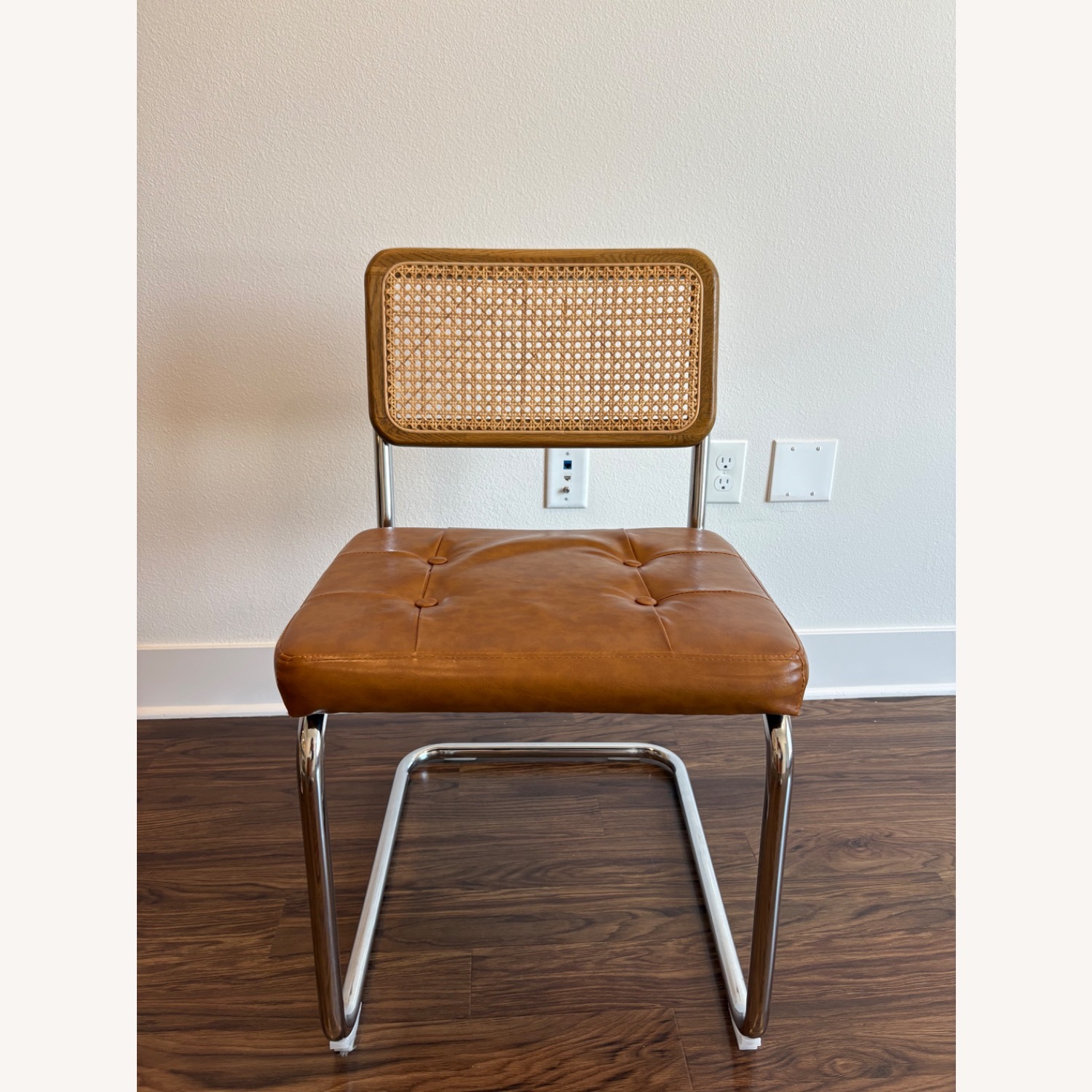 Rattan Dining Chairs with Metal Accents - image-3