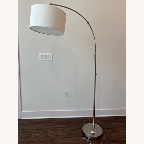 Used Drum Shade Arc Floor Lamp for sale on AptDeco