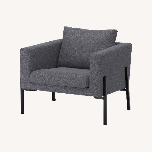 Used IKEA Koarp Arm Chair Dark Grey for sale on AptDeco