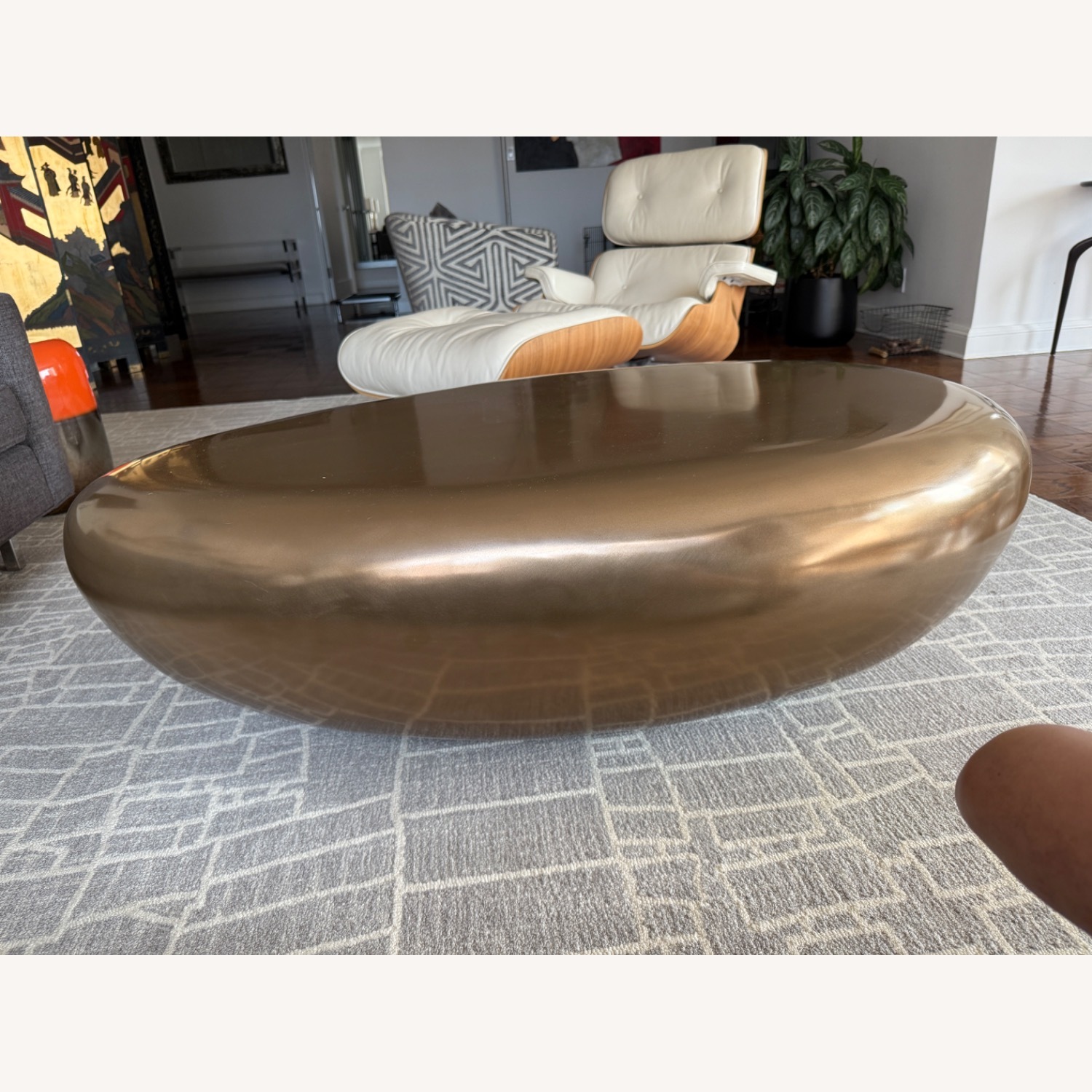 Mitchell Gold + Bob William Phillips Bronze River Stone Coffee Table - image-5