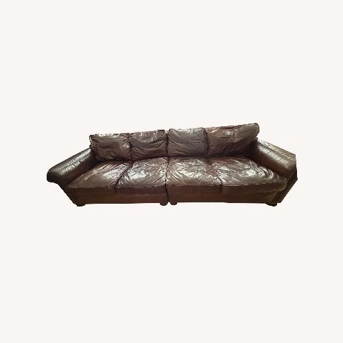 Used Restoration Hardware Lancaster Leather Sectional for sale on AptDeco