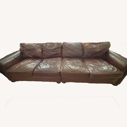 Used Restoration Hardware Lancaster Leather Sectional for sale on AptDeco