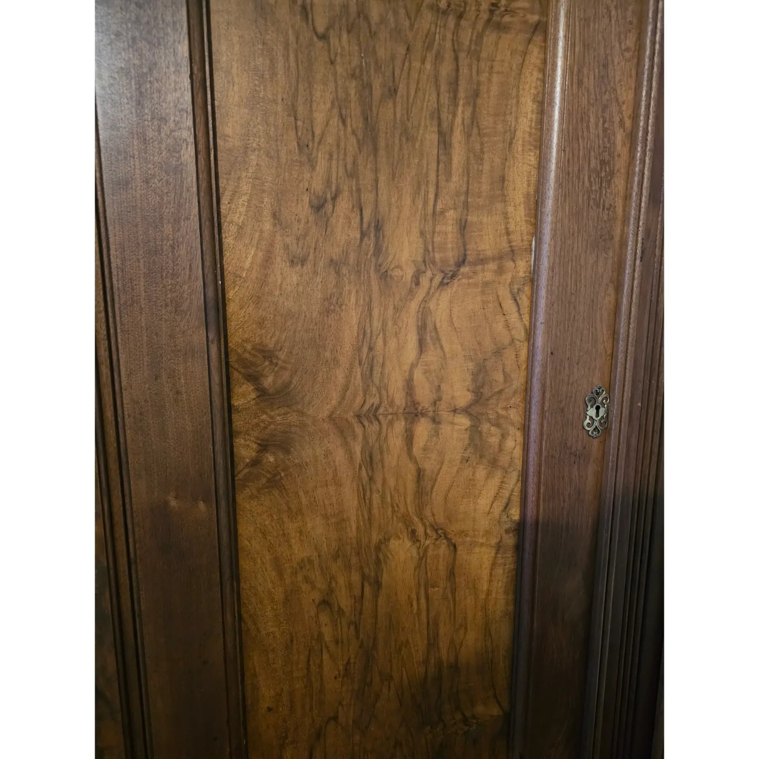 19th Century Walnut Armoire Wardrobe - image-5