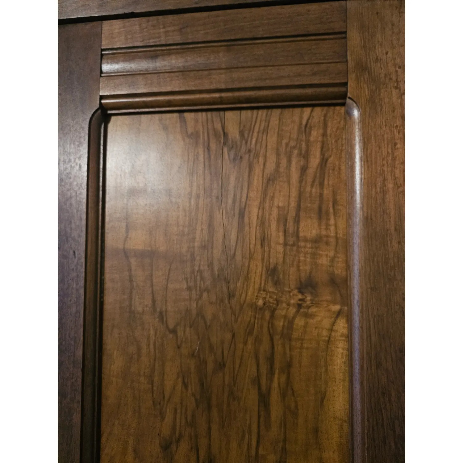 19th Century Walnut Armoire Wardrobe - image-4
