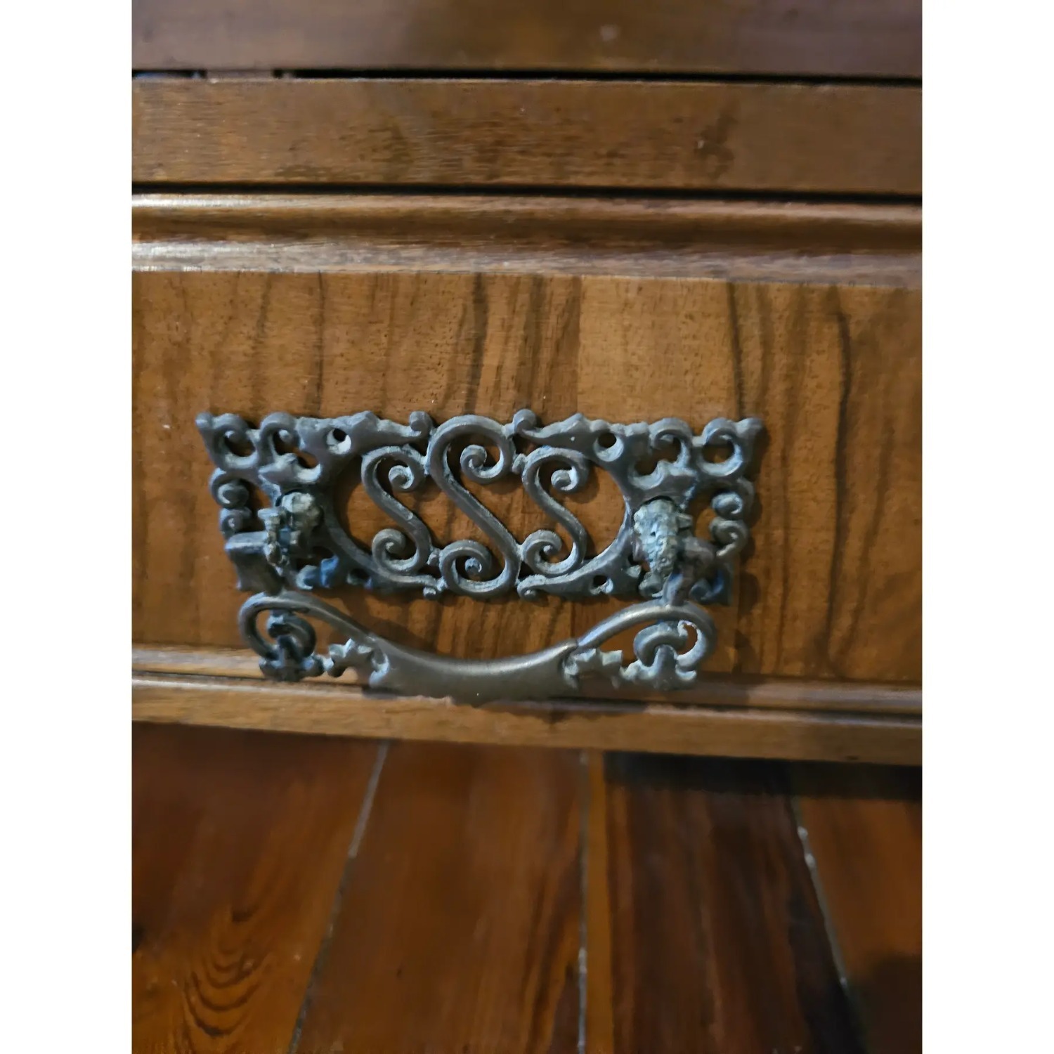 19th Century Walnut Armoire Wardrobe - image-10