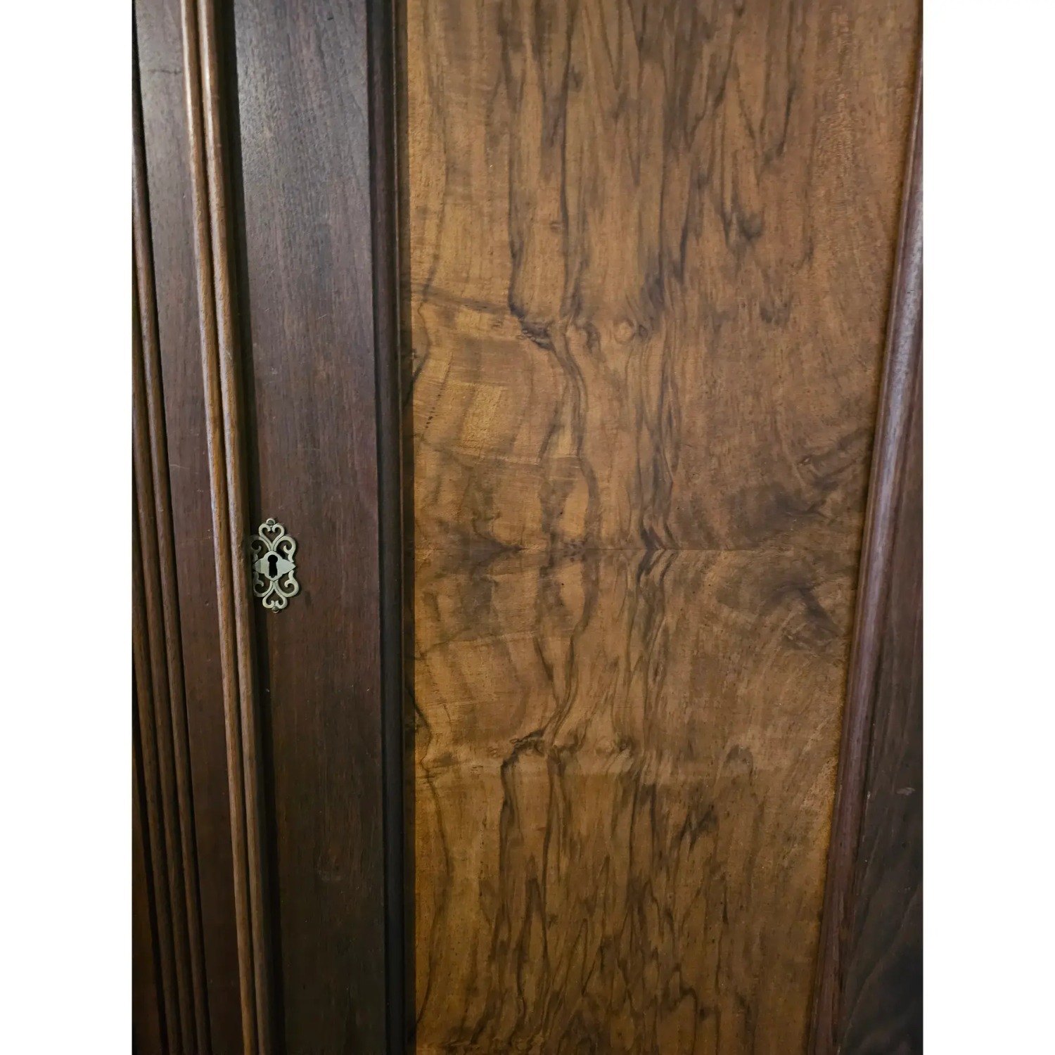 19th Century Walnut Armoire Wardrobe - image-6