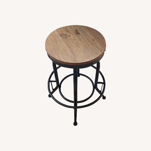 Used Iron Base Barstool Sets With a Widen Top/Finish  for sale on AptDeco