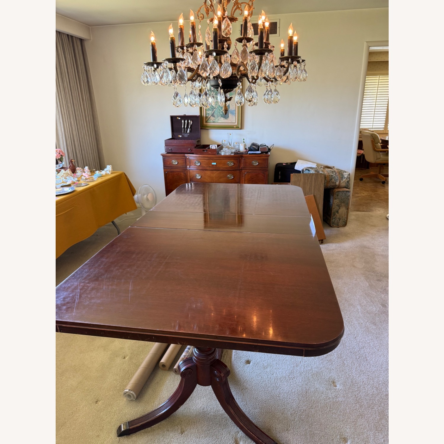 Drexel Vintage Mahogany Dining Table - image-1