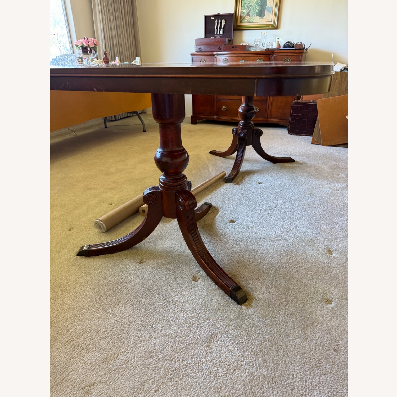 Drexel Vintage Mahogany Dining Table - image-4