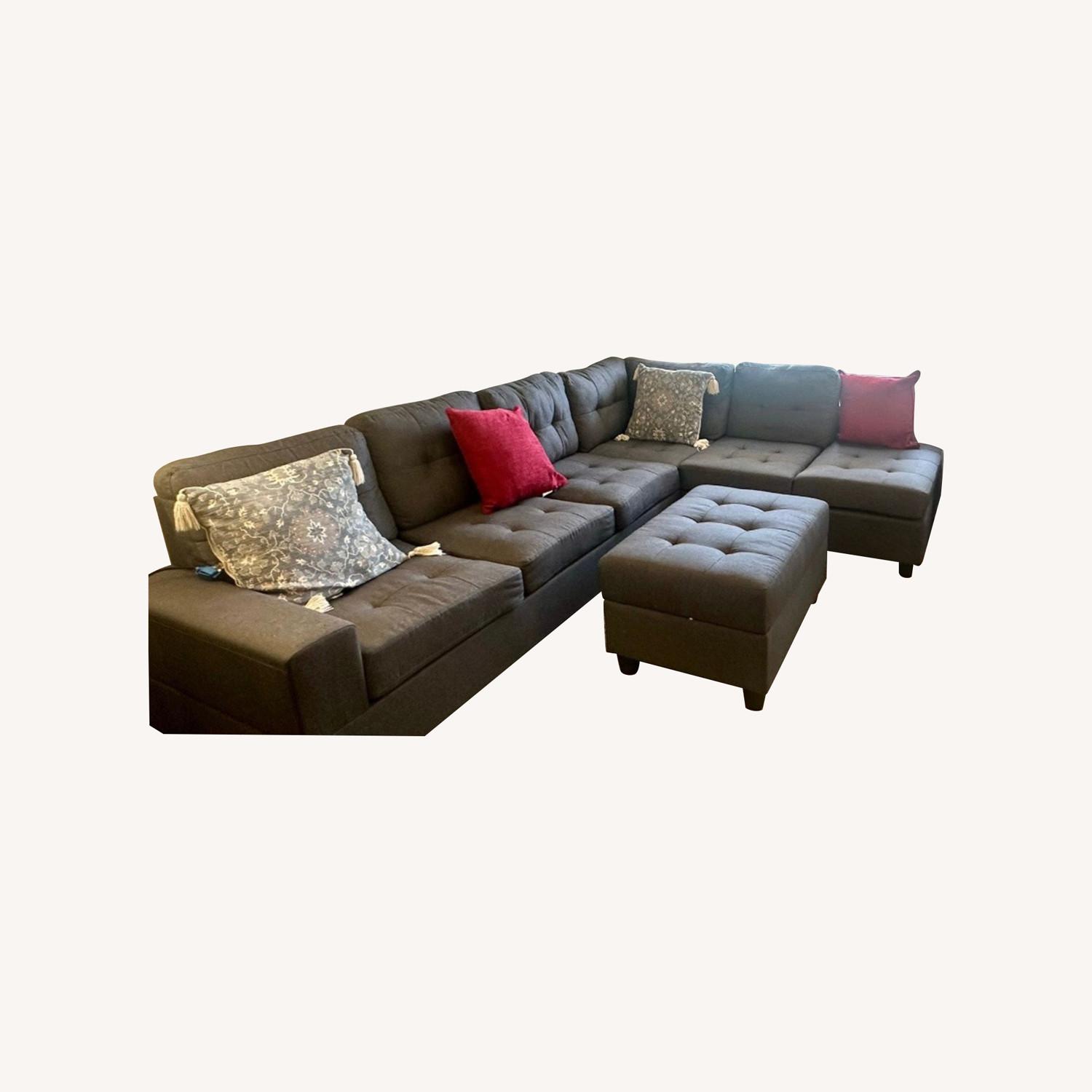 Gray Sectional Sofa - image-0