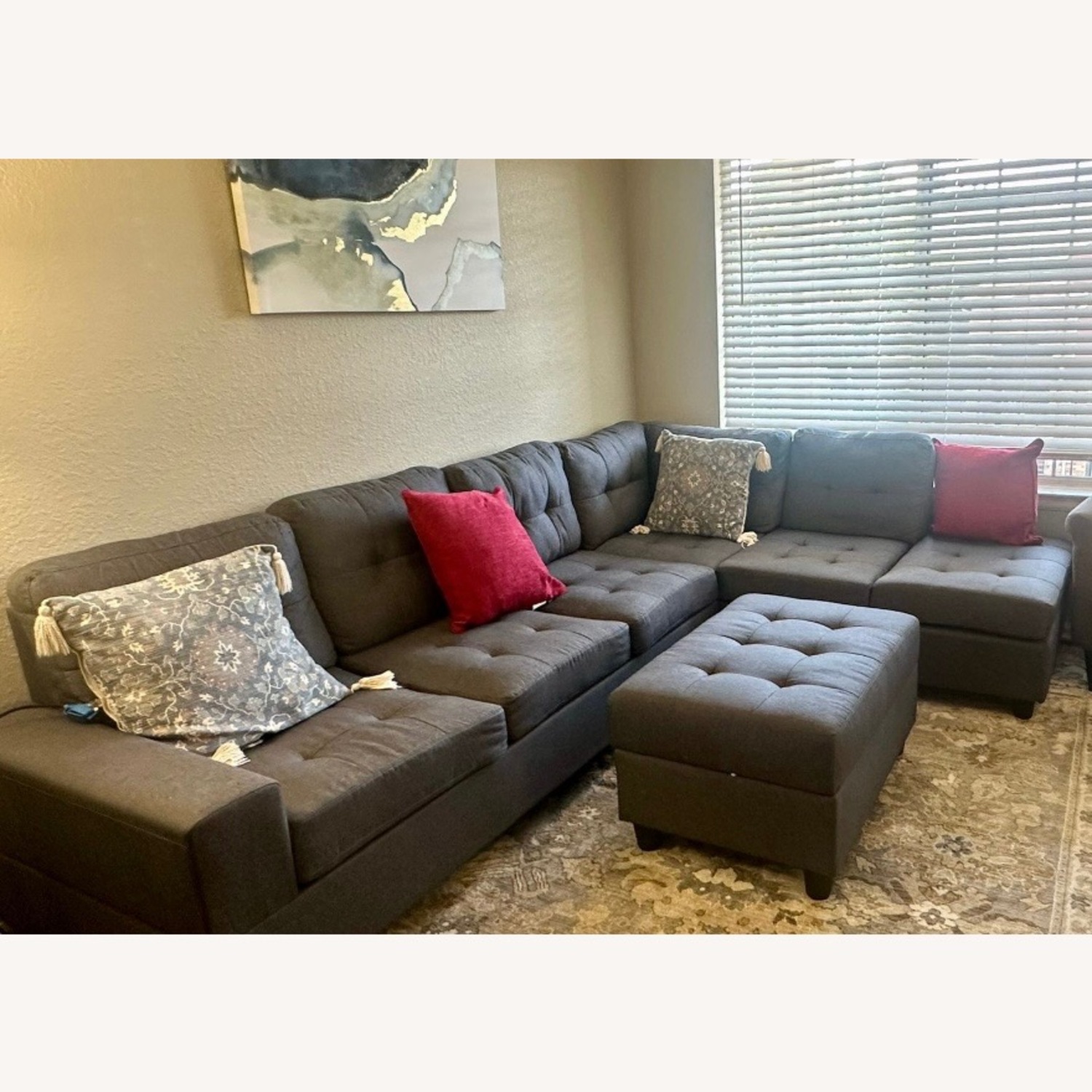 Gray Sectional Sofa - image-2